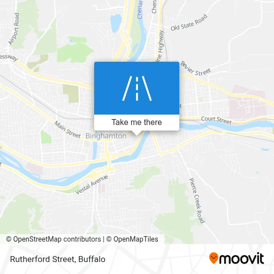 Rutherford Street map