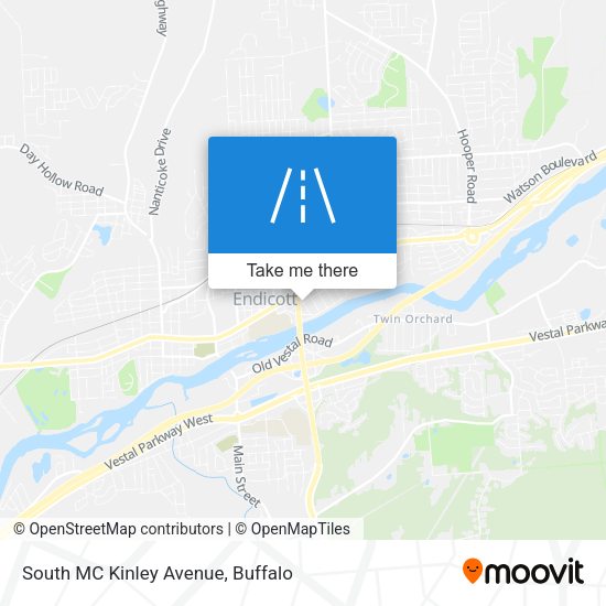 South MC Kinley Avenue map