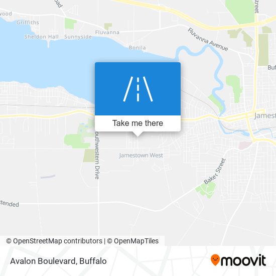 Avalon Boulevard map