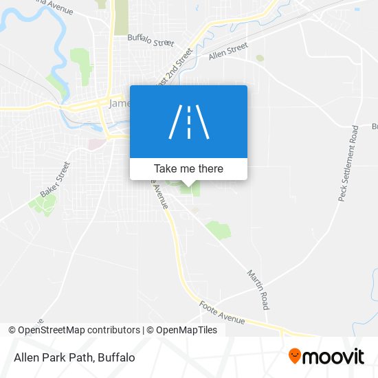 Allen Park Path map