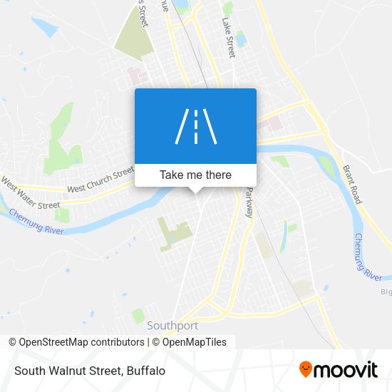 South Walnut Street map