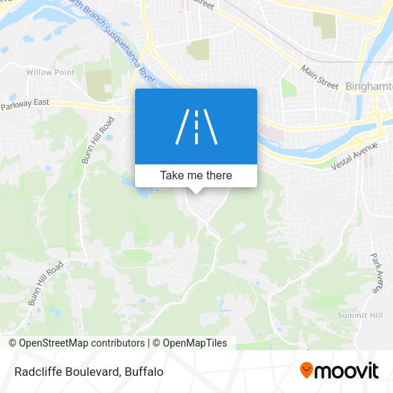 Mapa de Radcliffe Boulevard