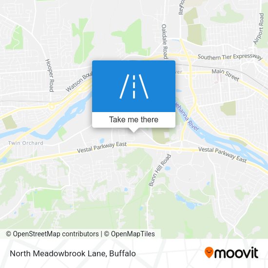 North Meadowbrook Lane map