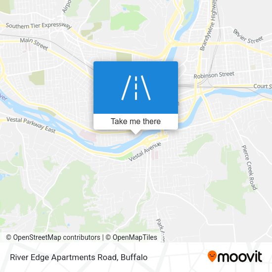 River Edge Apartments Road map