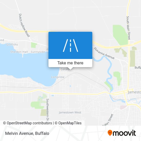 Mapa de Melvin Avenue