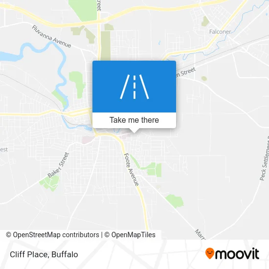 Mapa de Cliff Place