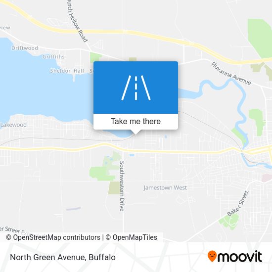 North Green Avenue map