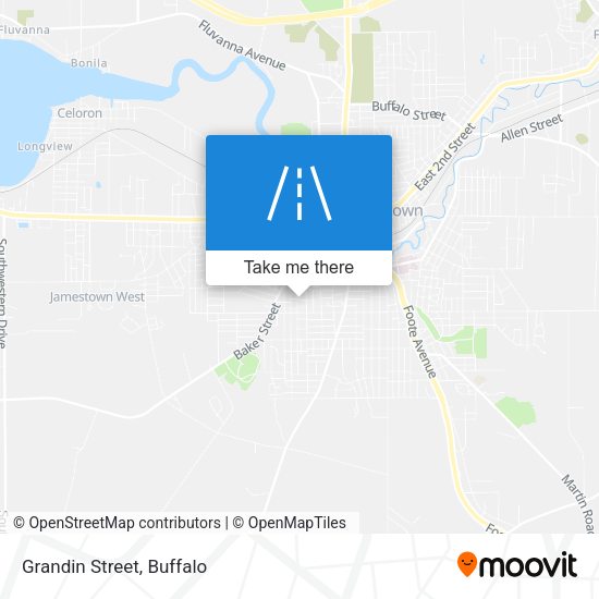 Mapa de Grandin Street