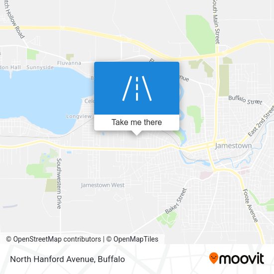 North Hanford Avenue map
