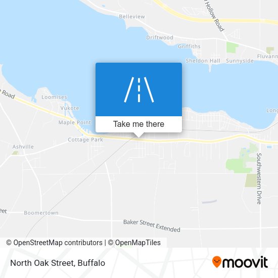 Mapa de North Oak Street