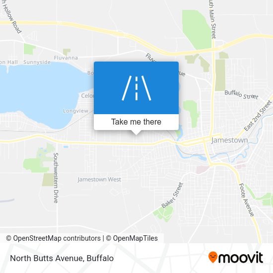 North Butts Avenue map