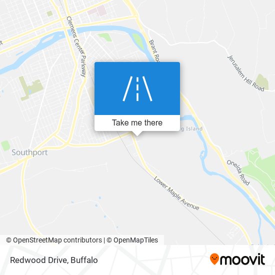 Redwood Drive map