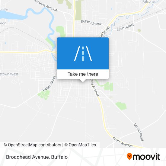 Mapa de Broadhead Avenue