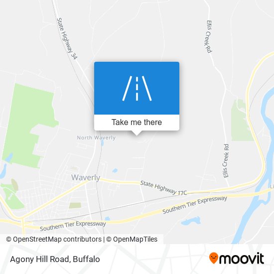 Mapa de Agony Hill Road