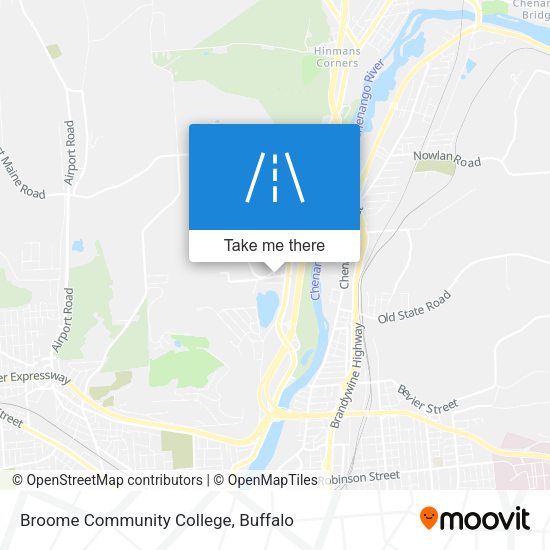 Mapa de Broome Community College