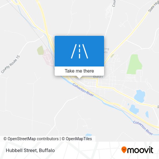 Mapa de Hubbell Street