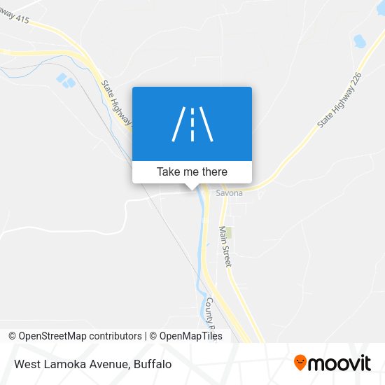Mapa de West Lamoka Avenue
