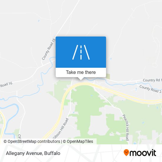 Allegany Avenue map