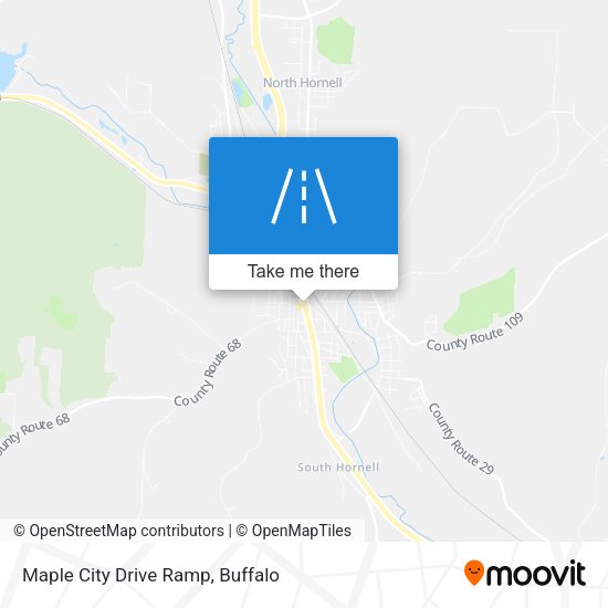 Mapa de Maple City Drive Ramp