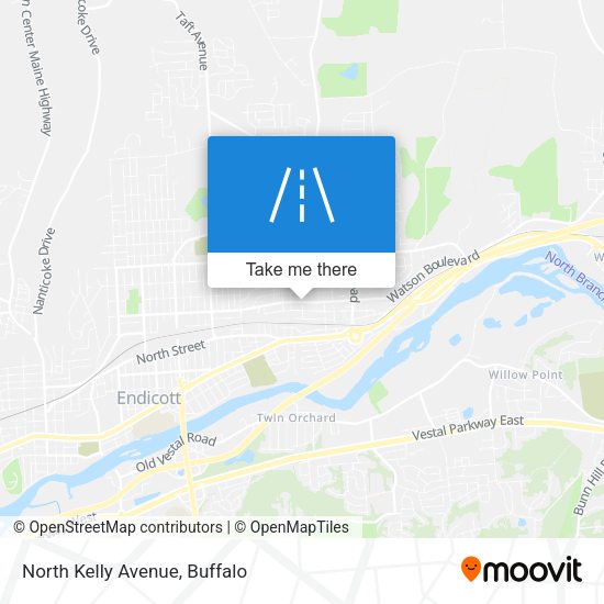 North Kelly Avenue map