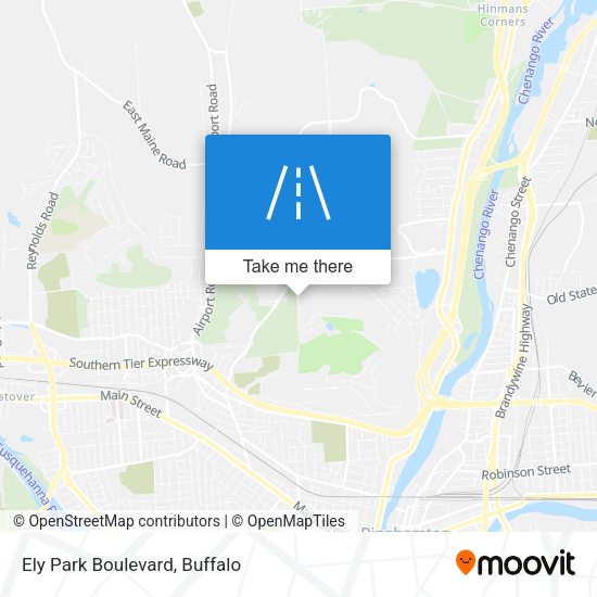 Ely Park Boulevard map