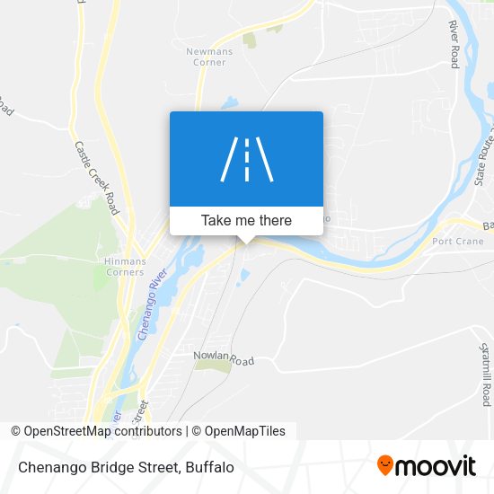 Chenango Bridge Street map