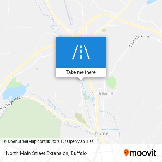 Mapa de North Main Street Extension
