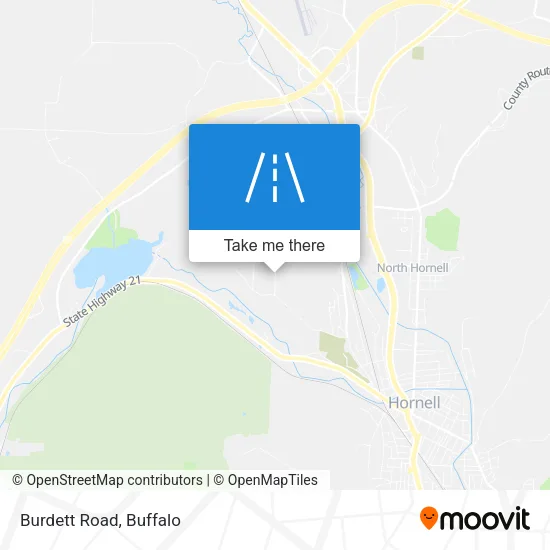 Mapa de Burdett Road