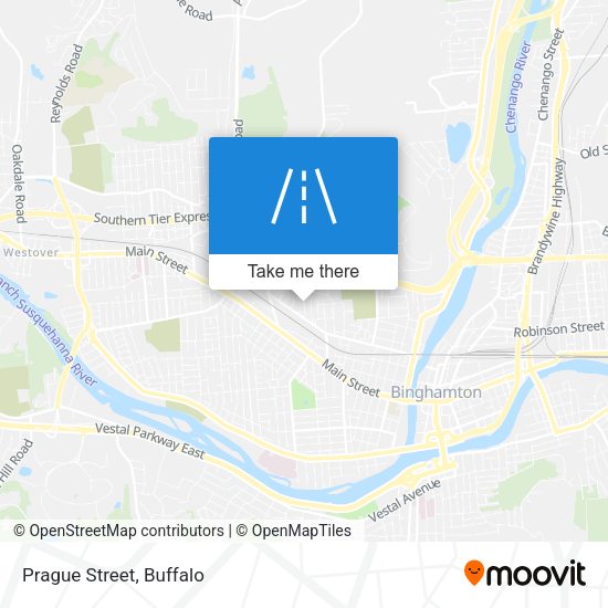 Mapa de Prague Street