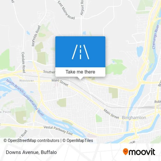 Mapa de Downs Avenue