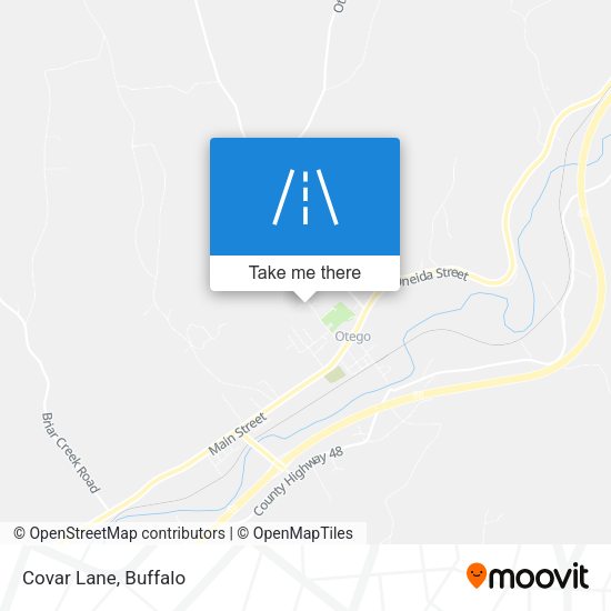 Mapa de Covar Lane