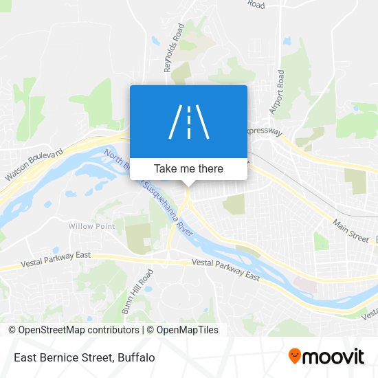 East Bernice Street map