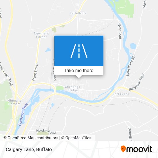 Calgary Lane map