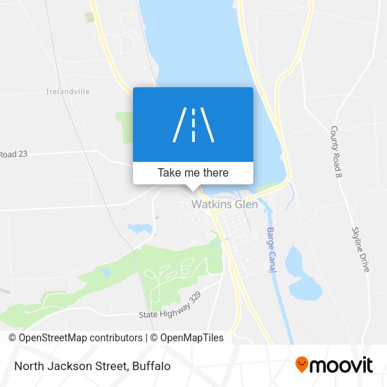 North Jackson Street map