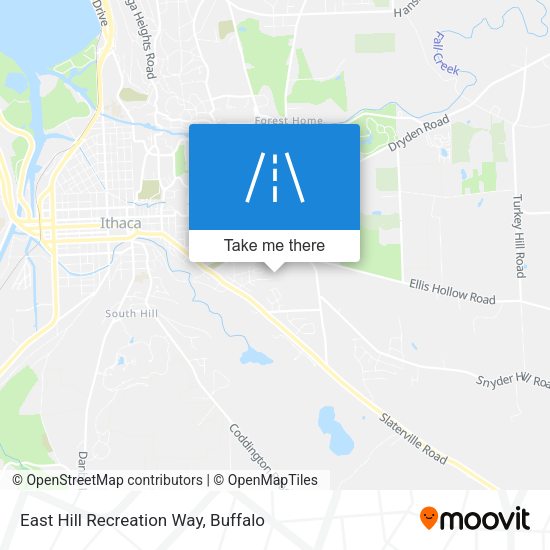 Mapa de East Hill Recreation Way