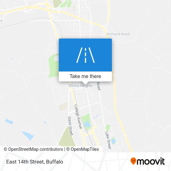 Mapa de East 14th Street