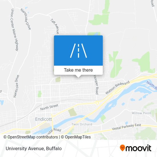 University Avenue map