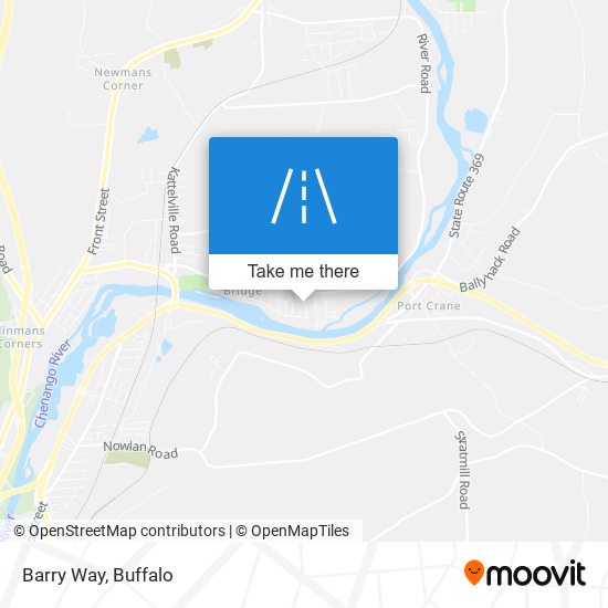 Barry Way map