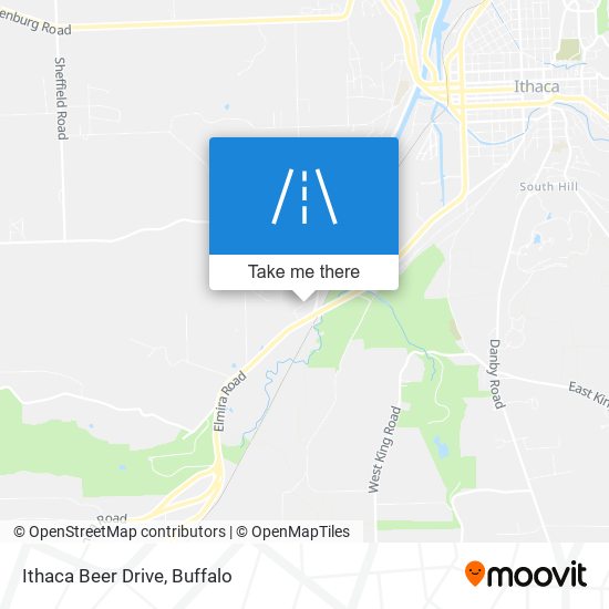 Ithaca Beer Drive map