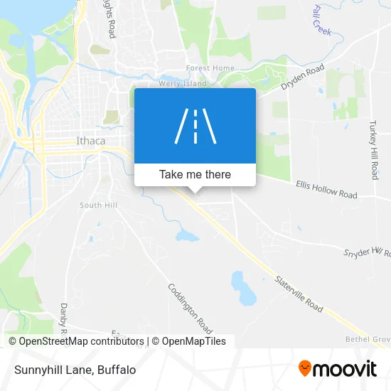 Sunnyhill Lane map