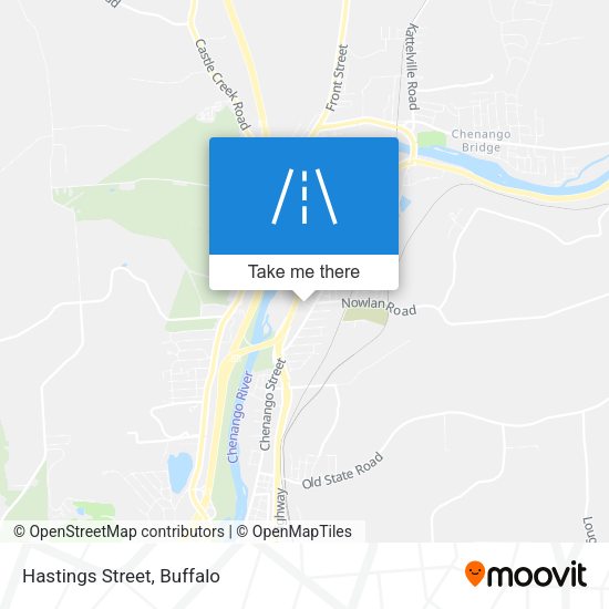 Mapa de Hastings Street