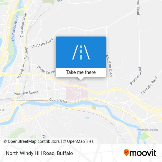 North Windy Hill Road map