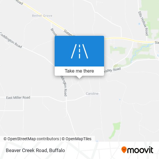 Mapa de Beaver Creek Road