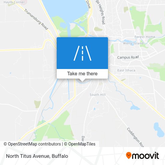 North Titus Avenue map