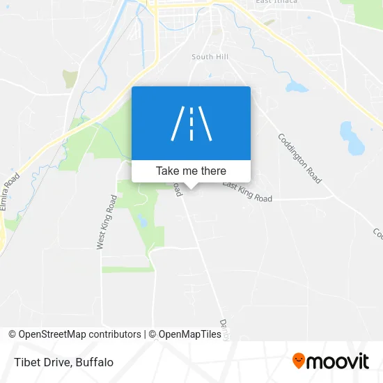 Tibet Drive map
