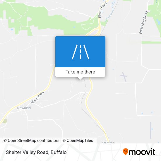 Shelter Valley Road map