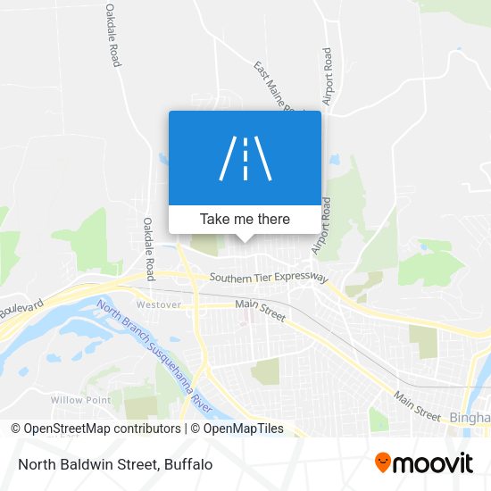 North Baldwin Street map