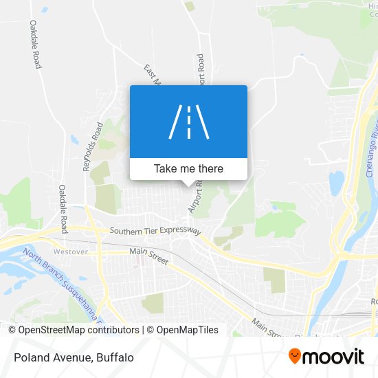 Mapa de Poland Avenue