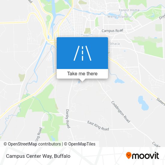 Mapa de Campus Center Way