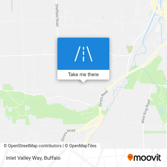 Inlet Valley Way map